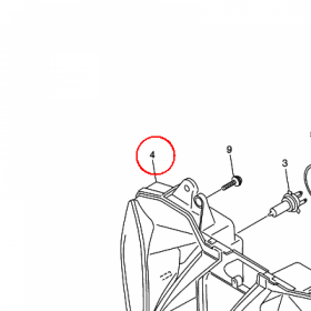 YAMAHA - REFLEKTOR nr: 13S843030000