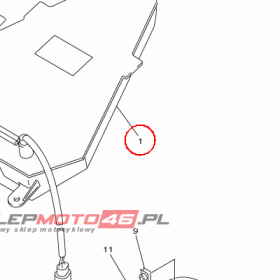 YAMAHA - LAMPA TYL. nr: 13S847100000