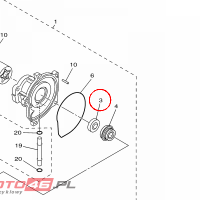 YAMAHA - SEAL nr: 14B133380000
