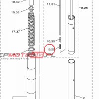YAMAHA - SPRING, VALVE nr: 14B2319M0000