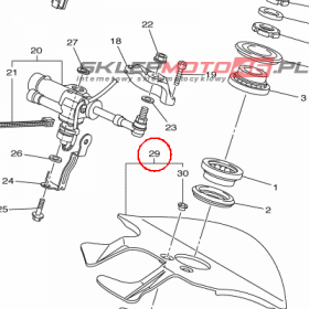 YAMAHA - STRG, COVER. ASSY nr: 14B238080000