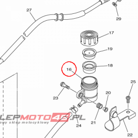 YAMAHA - ZBIORNIK PLYNU HAM. nr: 14B258940000