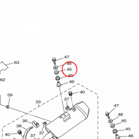 YAMAHA - WKLADKA GUMOWA nr: 14B274240000