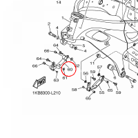 YAMAHA - BRACKET 4 nr: 14B2836G0000