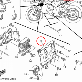 YAMAHA - UCHWYT nr: 14B2836H0000