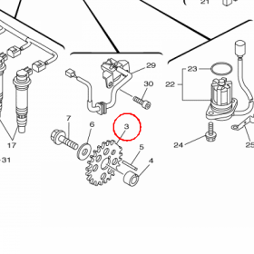 YAMAHA - WIRNIK nr: 14B816730000
