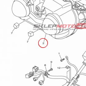 YAMAHA - REFLEKTOR nr: 14B843030100