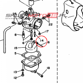 YAMAHA - ZAWOR IGLICOWY nr: 14T143920100