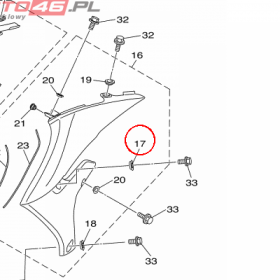 YAMAHA - COLLAR nr: 17D217490000