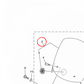 YAMAHA - WINDSHIELD ASSY nr: 18CW83810000