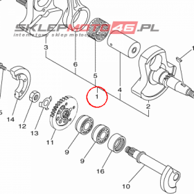 YAMAHA - WAL KORB. nr: 18P114000100