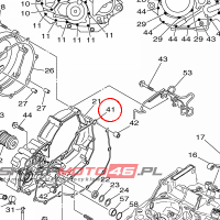 YAMAHA - uszczelka nr: 18P154620000