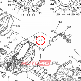 YAMAHA - uszczelka nr: 18P154620000