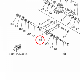 YAMAHA - ROD, CONNECTING 1 nr: 18P2217F0000