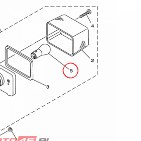 YAMAHA - ZAROWKA nr: 1A2847144100