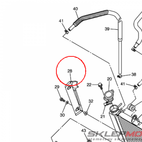 YAMAHA - RADIATOR COVER ASSY 2 nr: 1B31240K0000