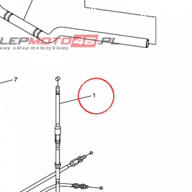YAMAHA - linka sprzegla nr: 1B3263350000