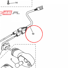 YAMAHA - WIRE, SUB LEAD nr: 1B3825090000