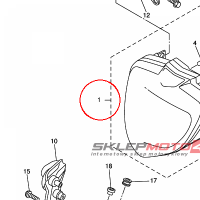 YAMAHA - HEADLIGHT ASSY nr: 1B3843000100