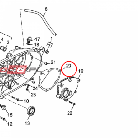 YAMAHA - uszczelka nr: 1B9154610000