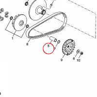 YAMAHA - COLLAR nr: 1B9E76450000