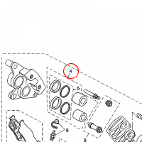 YAMAHA - TLOK ZACISKU HAM. nr: 1B9W00570000