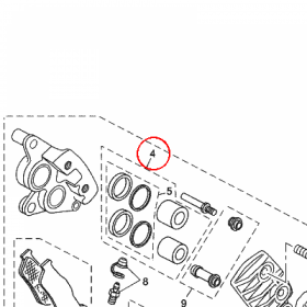 YAMAHA - TLOK ZACISKU HAM. nr: 1B9W00570000