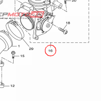 YAMAHA - THROTTLE BODY ASSY nr: 1C0137500000