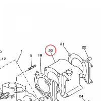 YAMAHA - cylinder nr: 1C0E13110000