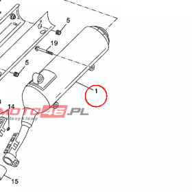 YAMAHA - TLUMIK nr: 1C0E47110000