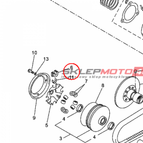 YAMAHA - SLIZGACZ nr: 1C0E76530000