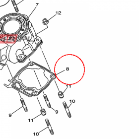YAMAHA - uszczelka cylindra nr: 1C3113510000