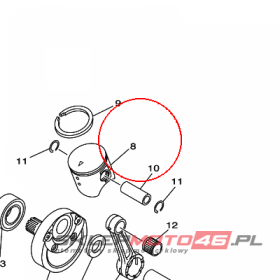 YAMAHA - tlok nr: 1C31163103A0