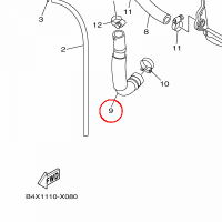 YAMAHA - PIPE 4 nr: 1C3124840000