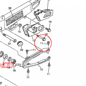 YAMAHA - SCREW, 1 nr: 1C3229691000
