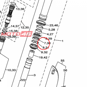 YAMAHA - simmering nr: 1C323145L000
