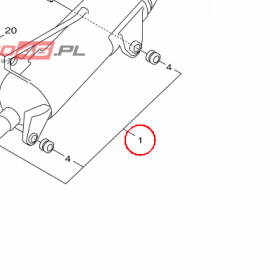 YAMAHA - rura wydech. nr: 1CEE46100098