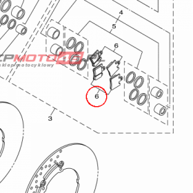 YAMAHA - BRAKE PAD KIT nr: 1CR258050000