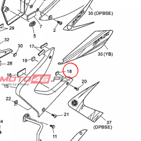 YAMAHA - DAMPER nr: 1D0F174Y0000