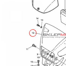 YAMAHA - WKLAD REFL. nr: 1D0H43301000