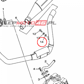 YAMAHA - WASHER nr: 1D4E24560000