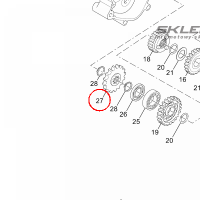 YAMAHA - ZEBATKA nr: 1D4E74601000