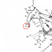 YAMAHA - COLLAR,1 nr: 1D4F15440000