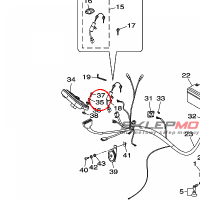 YAMAHA - COLLAR nr: 1D4F412G0000