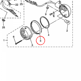 YAMAHA - RAMKA PLAST. nr: 1D6833630000