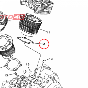 YAMAHA - uszczelka cylindra nr: 1D7113510000