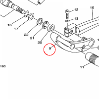YAMAHA - PEDAL, SHIFT nr: 1D7181621000