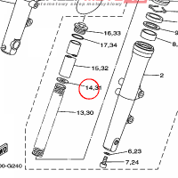YAMAHA - PODKLADKA nr: 1D7231490000