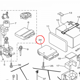 YAMAHA - regulator napiecia nr: 1D7819600000 > 1D7819600100