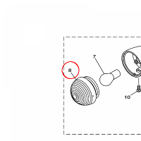 YAMAHA - klosz kier. nr: 1D7833123000